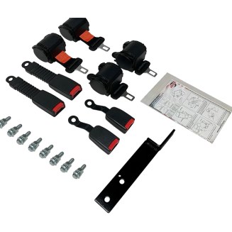 Seat Belt Kit-4 Retractable Belts W/Hardware