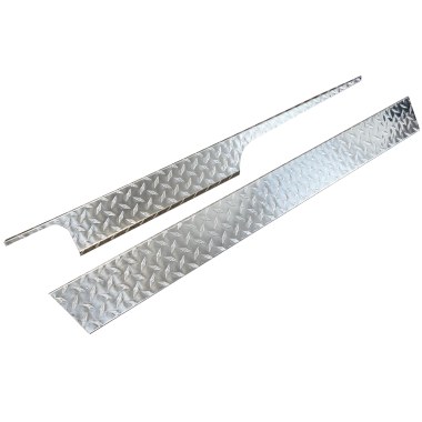 Rocker Panels-EZGO RXV Diamond Plate Polished (SET OF 2)