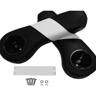 Armrests-One White Stripe W / Cupholder (SET OF 2)
