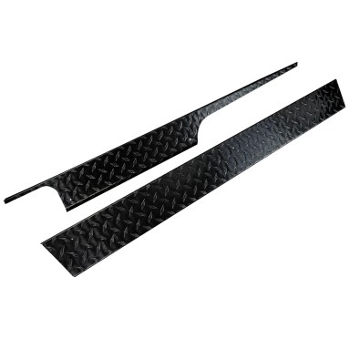 Rocker Panels-EZGO RXV Diamond Plate Black (SET OF 2)